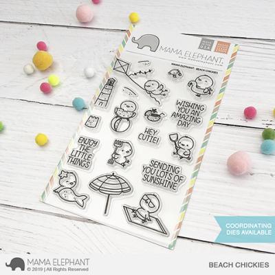 Mama Elephant Clear Stamps - Beach Chickies